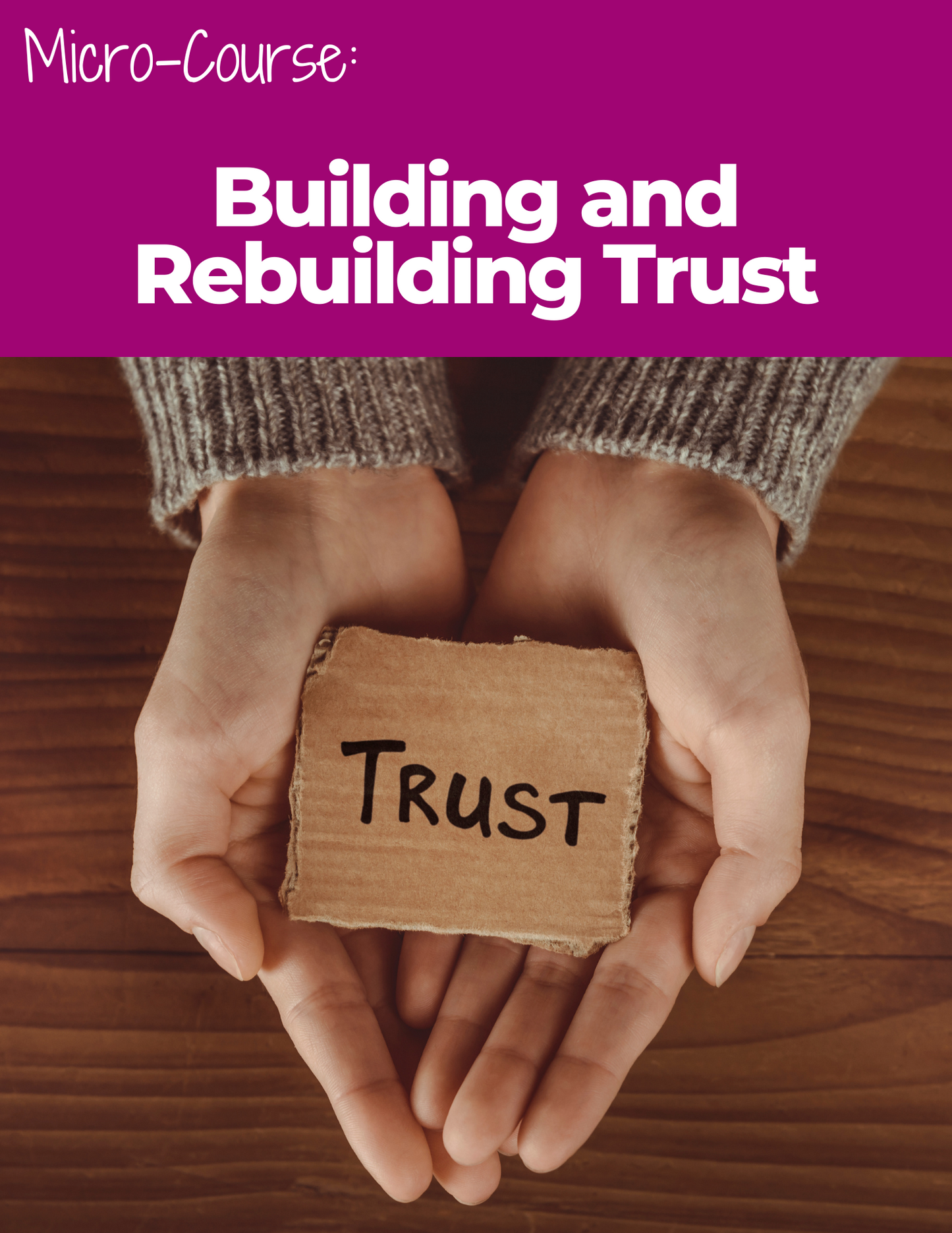 Building and Rebuilding Trust